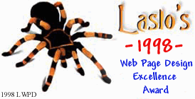 Laslo's Web Page Design Award